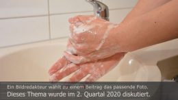 Titelbild Diskutiert, 2. Quartal 2020: Handhygiene rückt in den Fokus. Foto: Peter Gaß